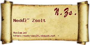 Nedó Zsolt névjegykártya
